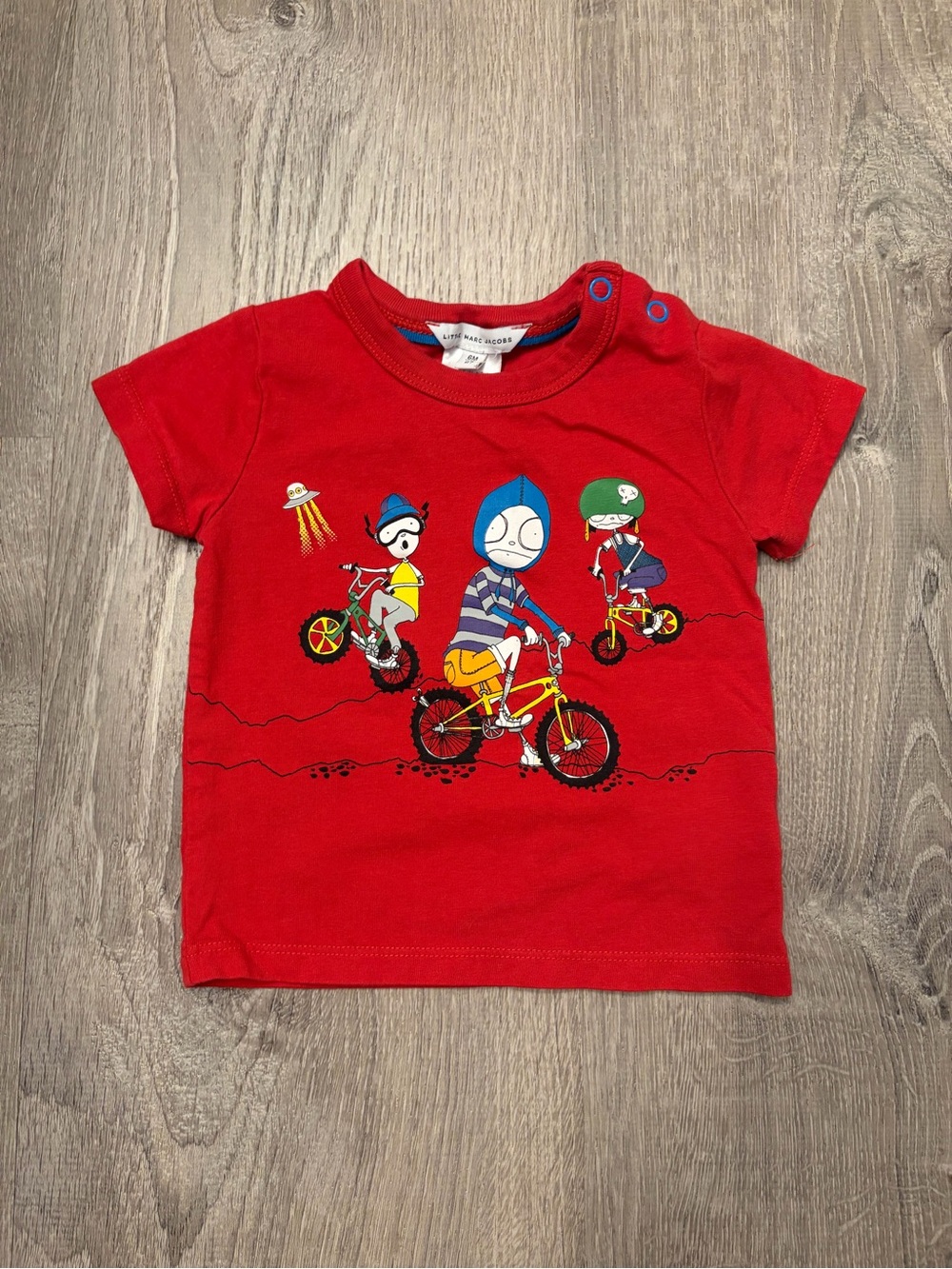 Baby Little Marc Jacobs Red Short-Sleeve Tee- Size 6 Month- Pre-owned